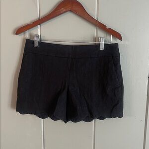 NWT Riviera Loft Shorts Black Textured Utility Chic Minimalist Quiet Luxury Boho